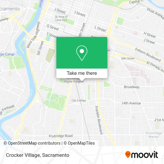 Mapa de Crocker Village
