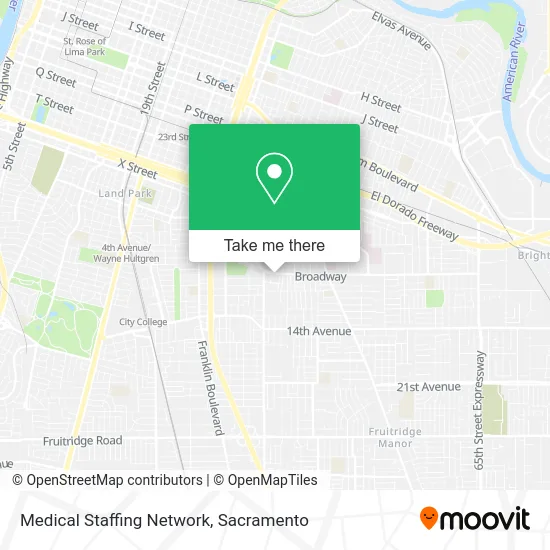 Medical Staffing Network map