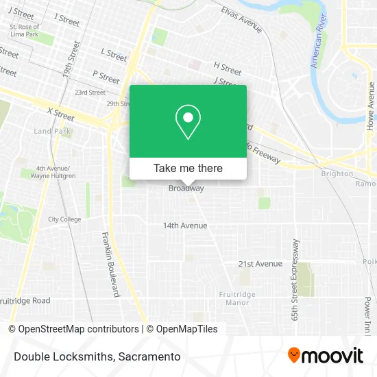 Double Locksmiths map