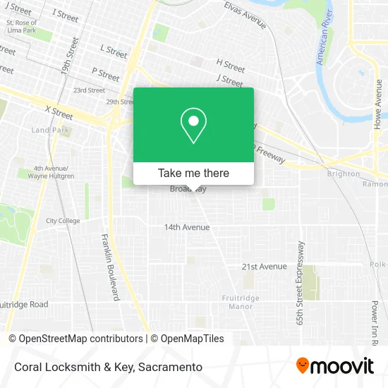 Coral Locksmith & Key map