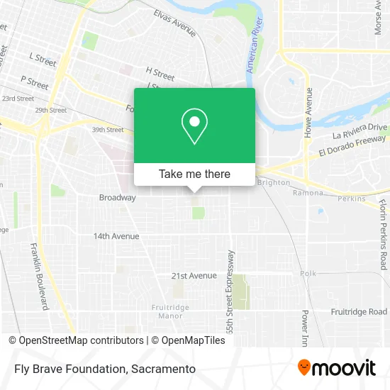 Fly Brave Foundation map