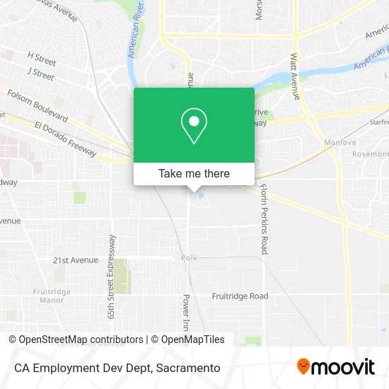 CA Employment Dev Dept map