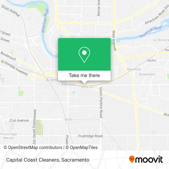 Capital Coast Cleaners map