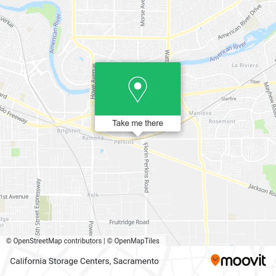 California Storage Centers map