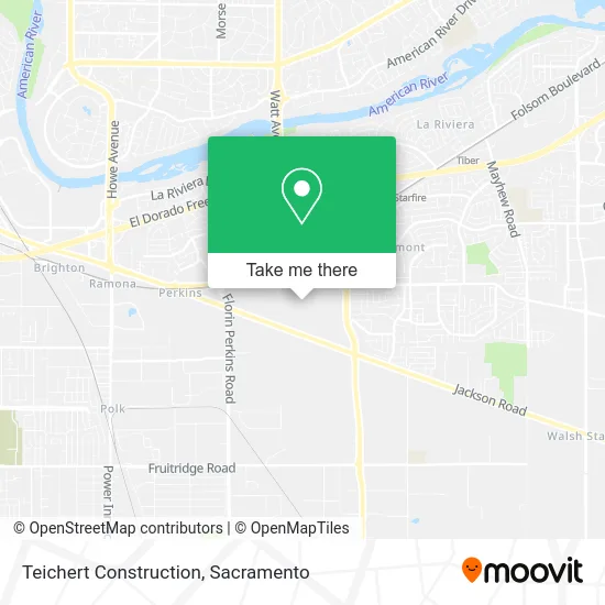 Teichert Construction map