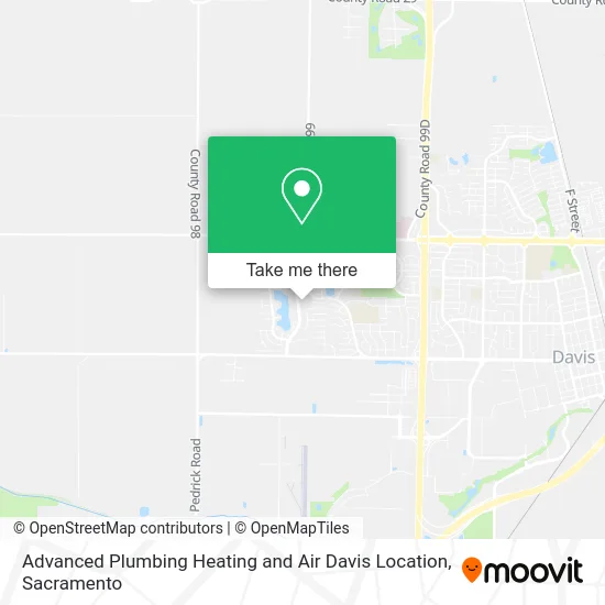 Mapa de Advanced Plumbing Heating and Air Davis Location