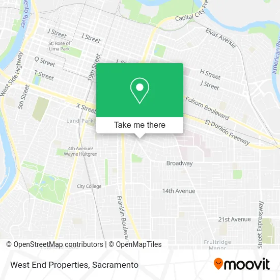 West End Properties map