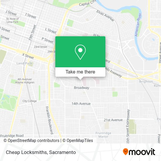 Cheap Locksmiths map