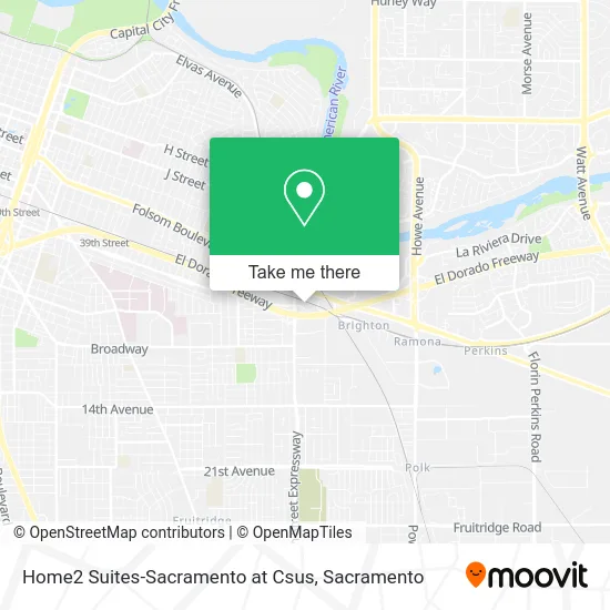 Mapa de Home2 Suites-Sacramento at Csus