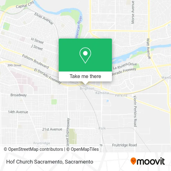 Mapa de Hof Church Sacramento