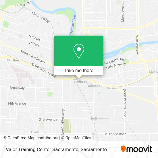 Mapa de Valor Training Center Sacramento