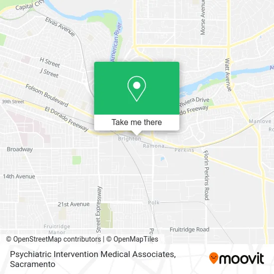 Mapa de Psychiatric Intervention Medical Associates