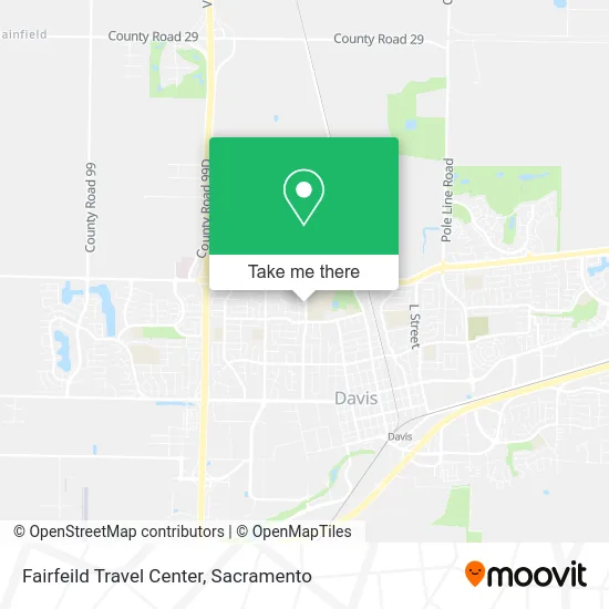 Mapa de Fairfeild Travel Center