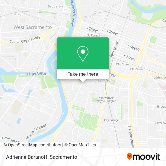 Adrienne Baranoff map