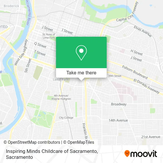Mapa de Inspiring Minds Childcare of Sacramento