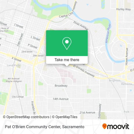 Pat O'Brien Community Center map