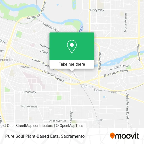 Mapa de Pure Soul Plant-Based Eats