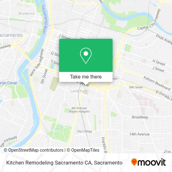 Kitchen Remodeling Sacramento CA map