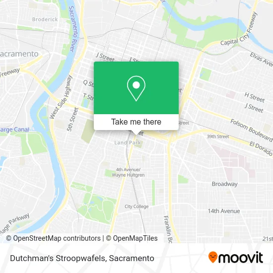 Dutchman's Stroopwafels map