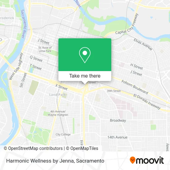 Harmonic Wellness by Jenna map