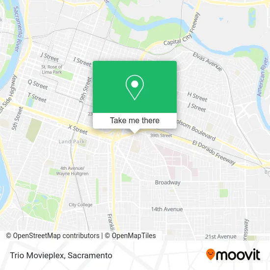 Trio Movieplex map