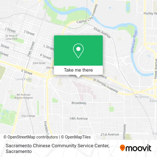 Sacramento Chinese Community Service Center map