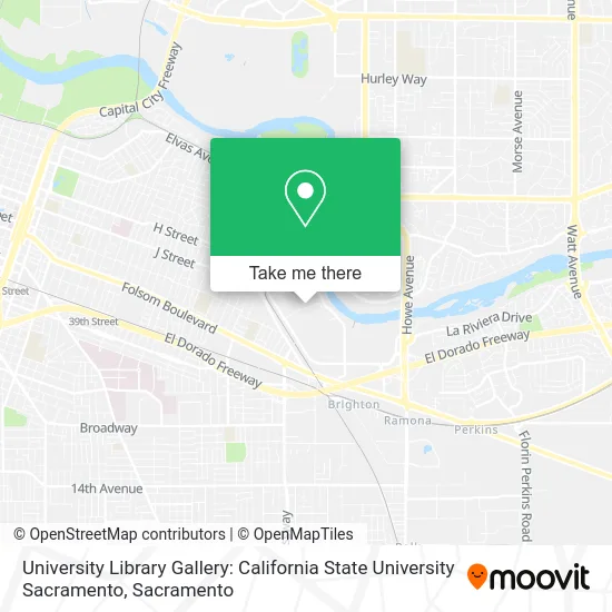Mapa de University Library Gallery: California State University Sacramento