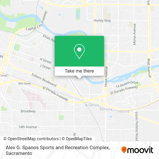 Mapa de Alex G. Spanos Sports and Recreation Complex