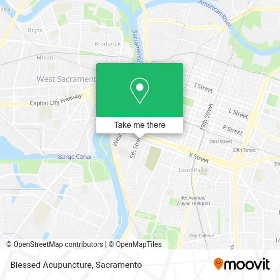 Blessed Acupuncture map