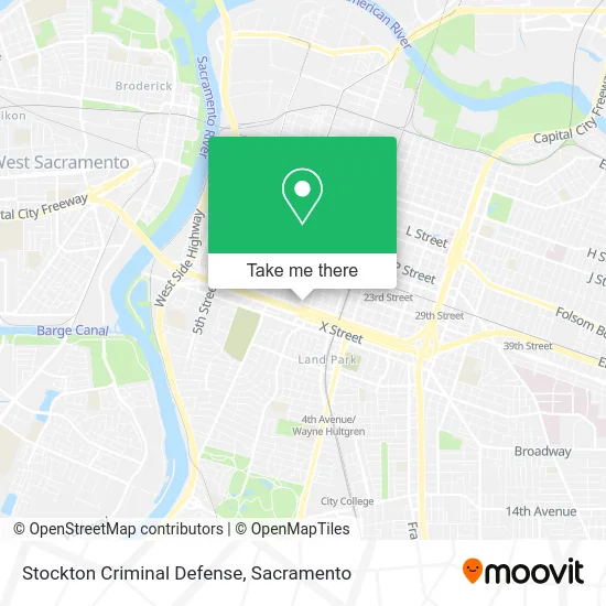 Stockton Criminal Defense map