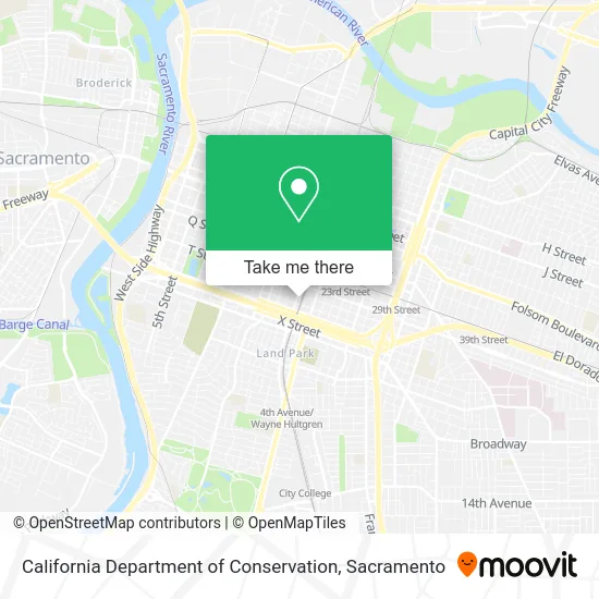 California Department of Conservation map