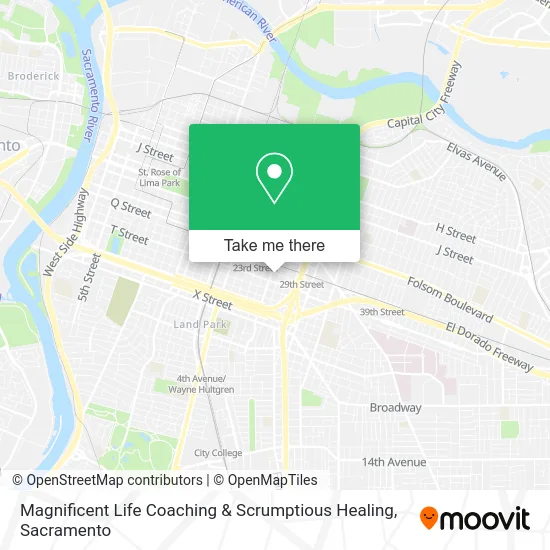 Magnificent Life Coaching & Scrumptious Healing map