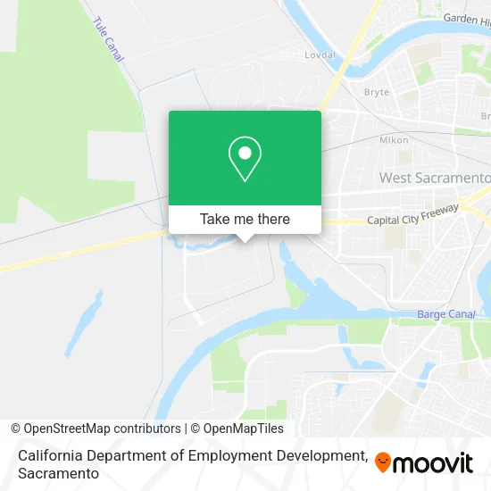 California Department of Employment Development map