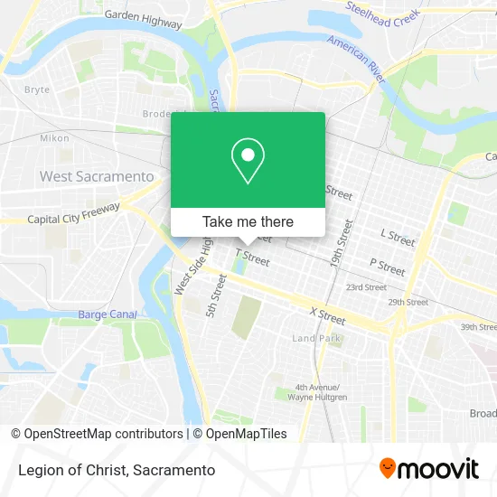 Legion of Christ map