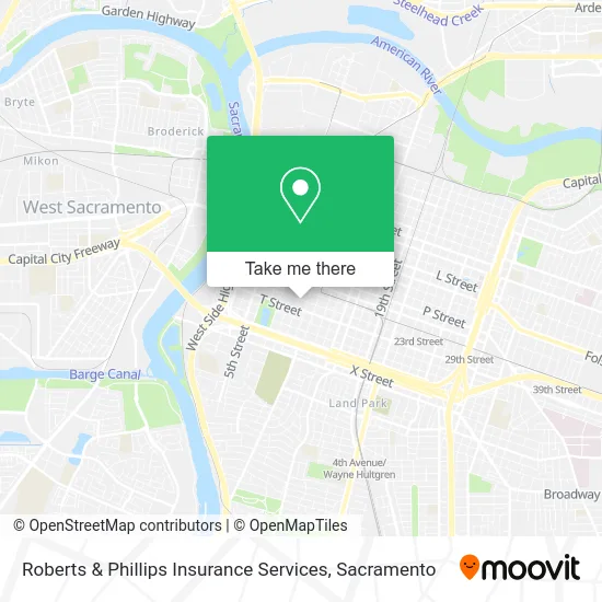Mapa de Roberts & Phillips Insurance Services
