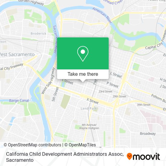 California Child Development Administrators Assoc map