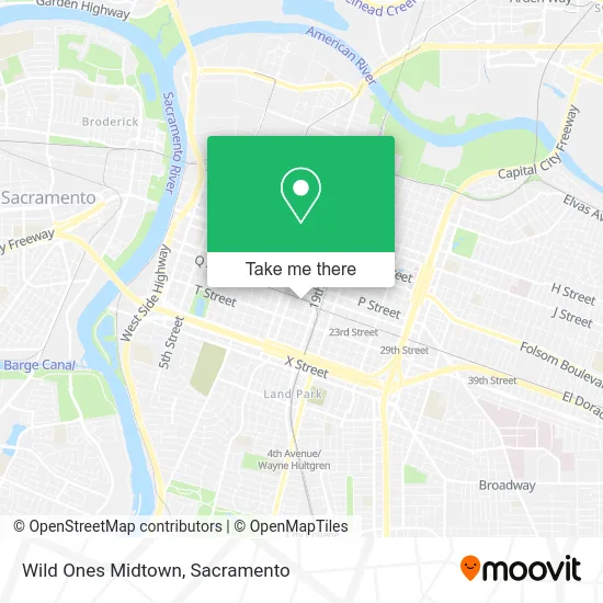 Wild Ones Midtown map