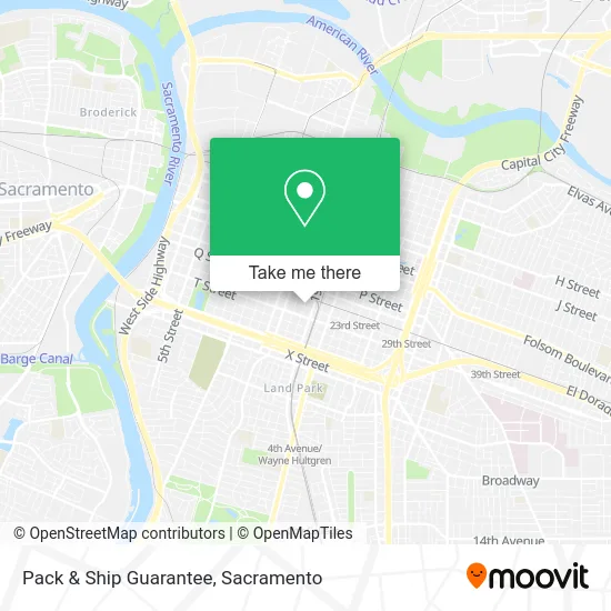 Pack & Ship Guarantee map