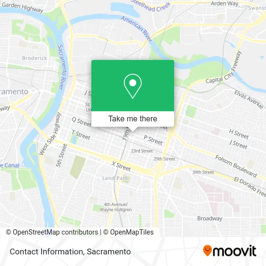 Contact Information map