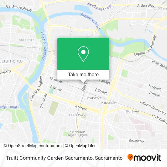 Mapa de Truitt Community Garden Sacramento