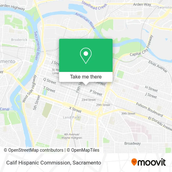 Calif Hispanic Commission map