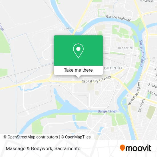 Massage & Bodywork map