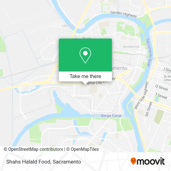 Shahs Halald Food map