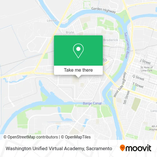 Washington Unified Virtual Academy map