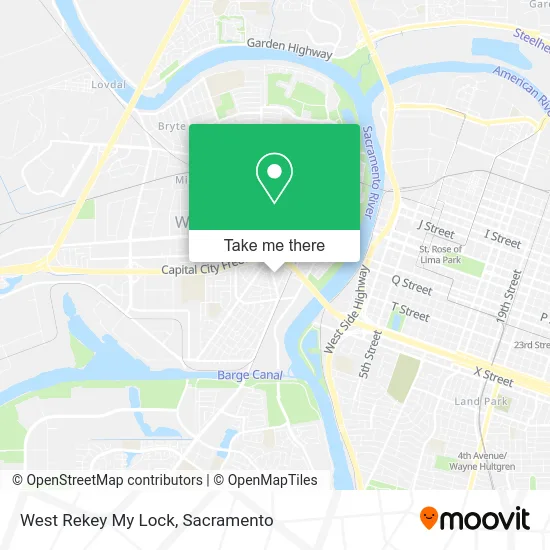 West Rekey My Lock map