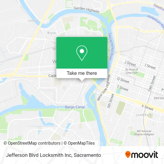 Jefferson Blvd Locksmith Inc map