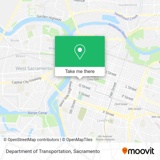 Department of Transportation map