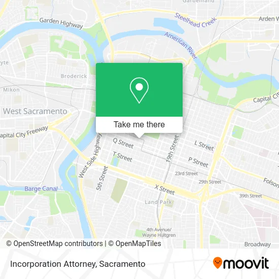 Mapa de Incorporation Attorney