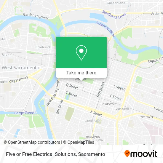Mapa de Five or Free Electrical Solutions