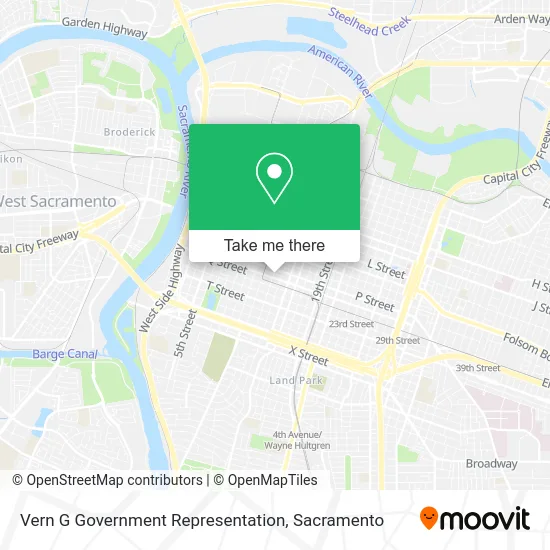 Mapa de Vern G Government Representation